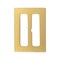 White Asparagus and Beige Ombre Plastic Slider - 1.5" x 2.1875"